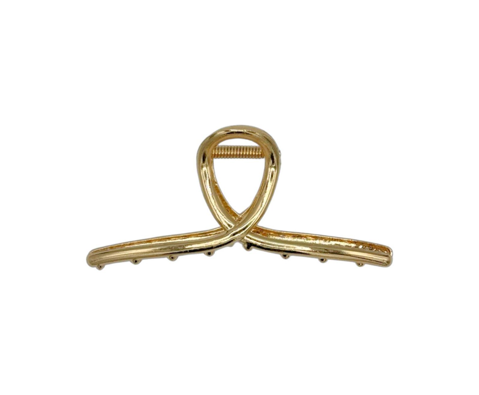 Women s Looped Claw Clip - Gold