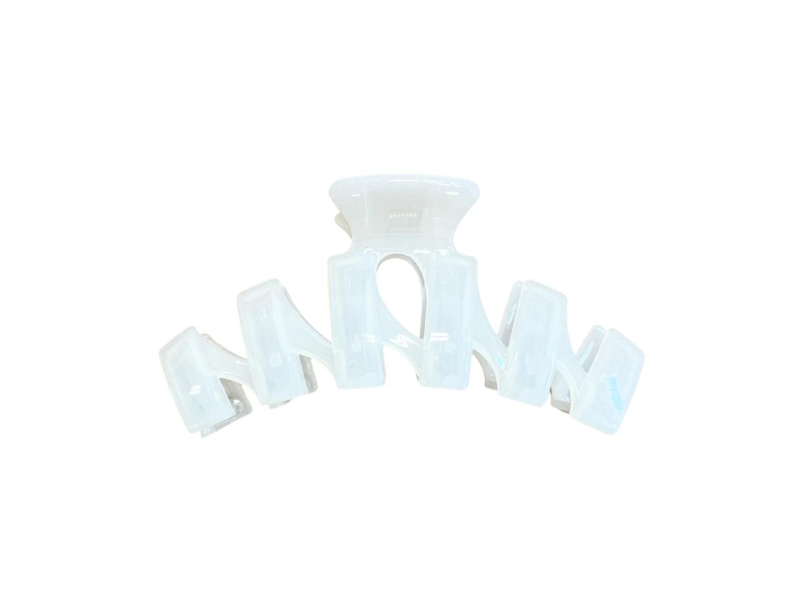 Women s Large Bendable Zig Zag Claw Clip - White