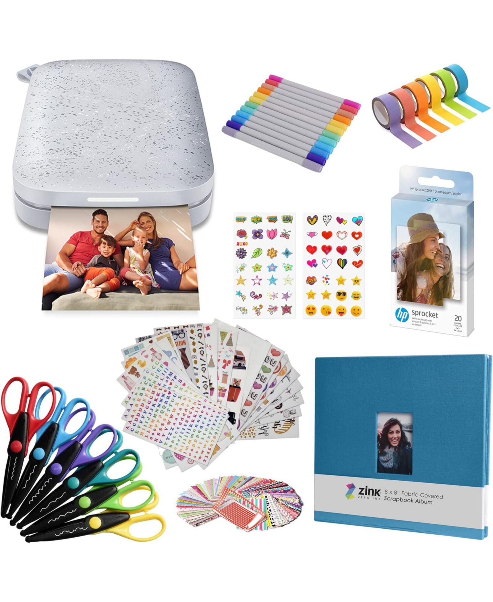 HP Sprocket Portable Wireless 2x3" Instant Photo Printer