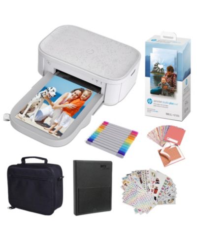 Фотопринтер HP Sprocket Studio Plus 4x6”, подарочный набор с чехлом и доп. аксессуарами