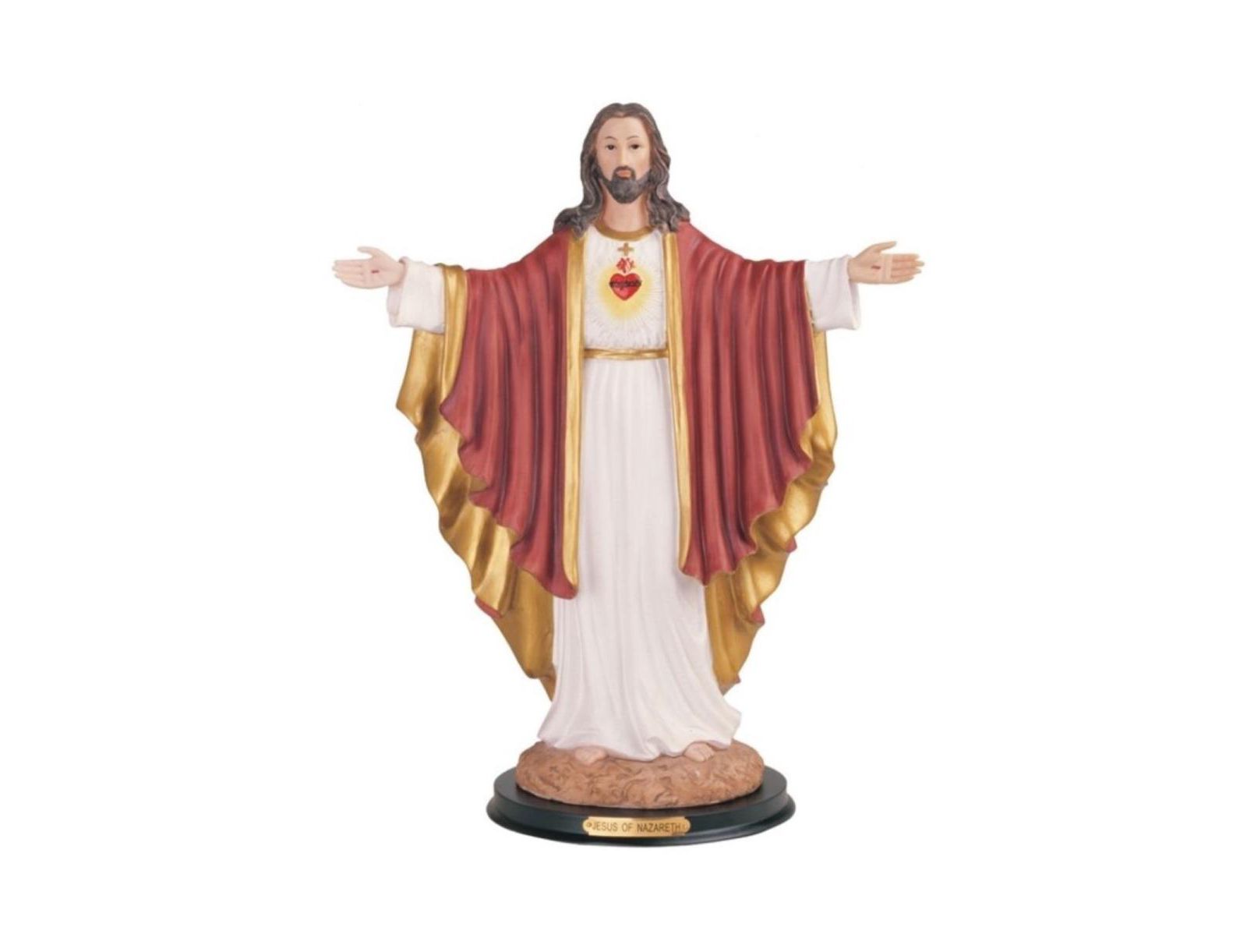 FC Design 16"H Sacred Heart of Jesus with Open Arms Statue Holy Figurine Religious Decoration Home Decor Perfect Gift for House Warming, Holidays and Birthdays