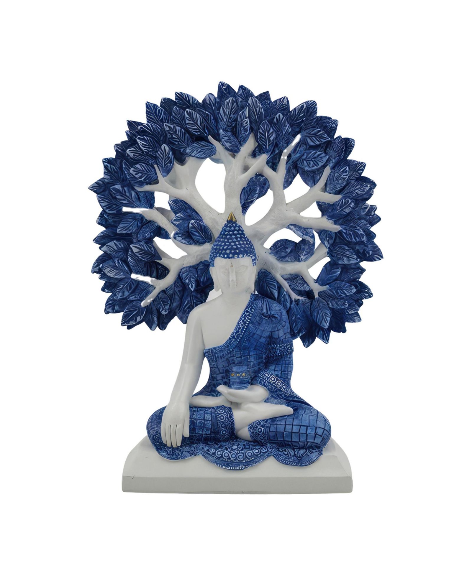 Декоративная фигурка FC Design Blue and White Buddha с Древом жизни, 9.75"H