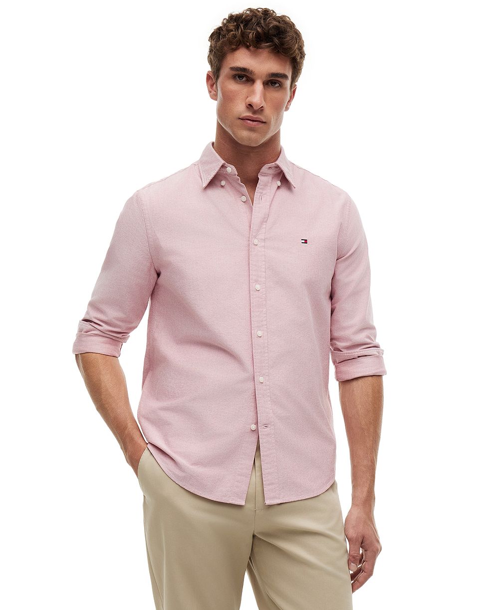 Tommy Hilfiger Мужская классическая рубашка Oxford