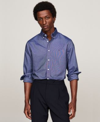 Tommy Hilfiger Мужская классическая рубашка Oxford