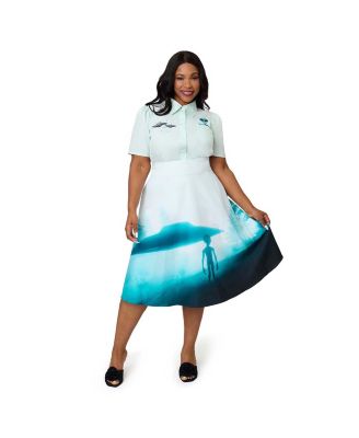 Unique Vintage ретро юбка Vivien Swing с высокой талией, Plus Size