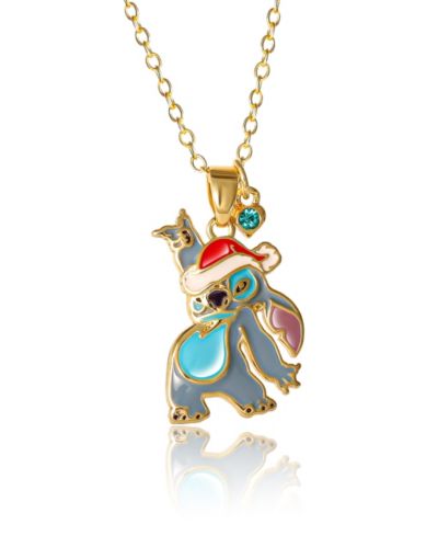 Подвеска-кулон Disney Lilo and Stitch Yellow Gold Flash Plated Christmas