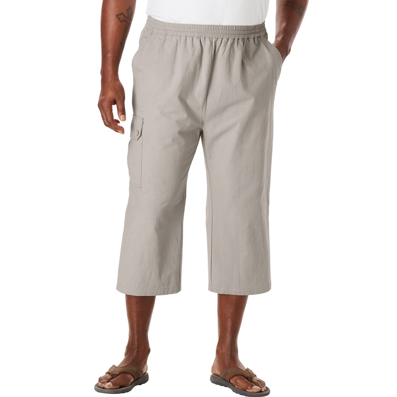 KingSize Tall Gauze Cargo Judo Shorts
