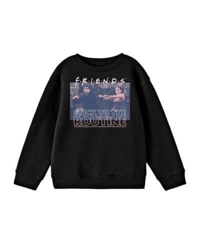 Friends Boys TV Show Stick To The Routine Black Long Sleeve Shirt