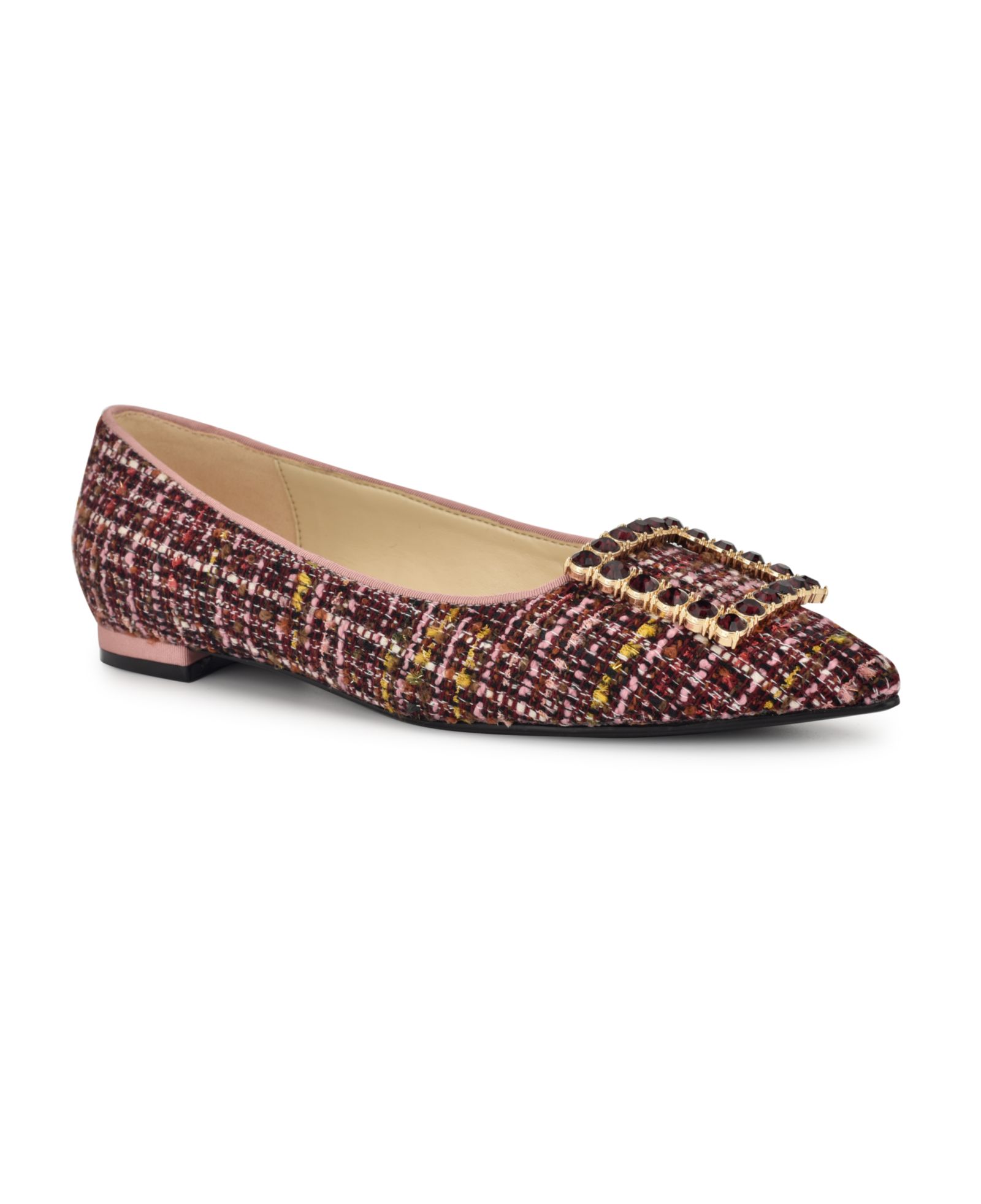 Nine West Women's Jesike Buckle Slip-On Dress Flats