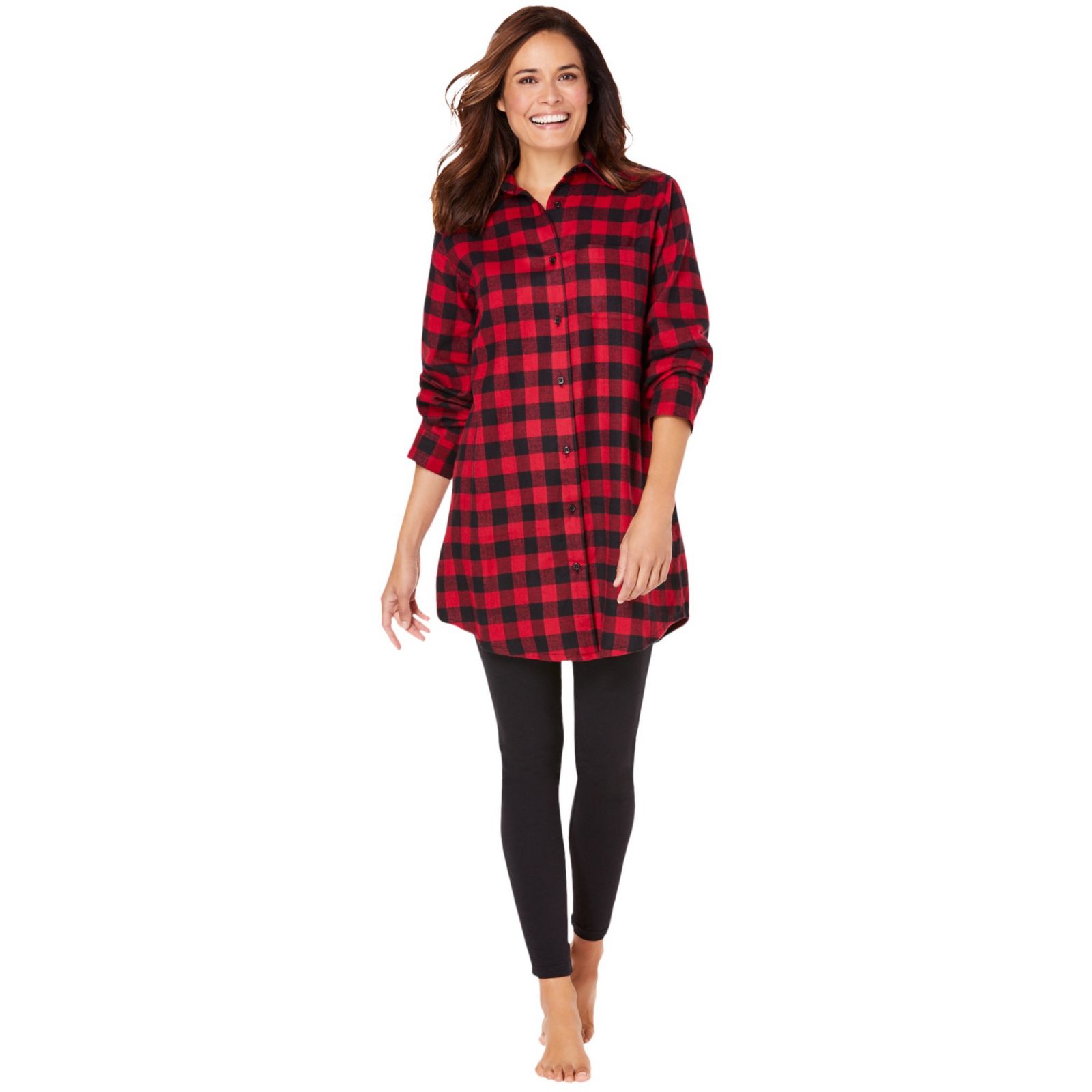 Комплект пижам Dreams & Co. Plus Size Plaid PJ