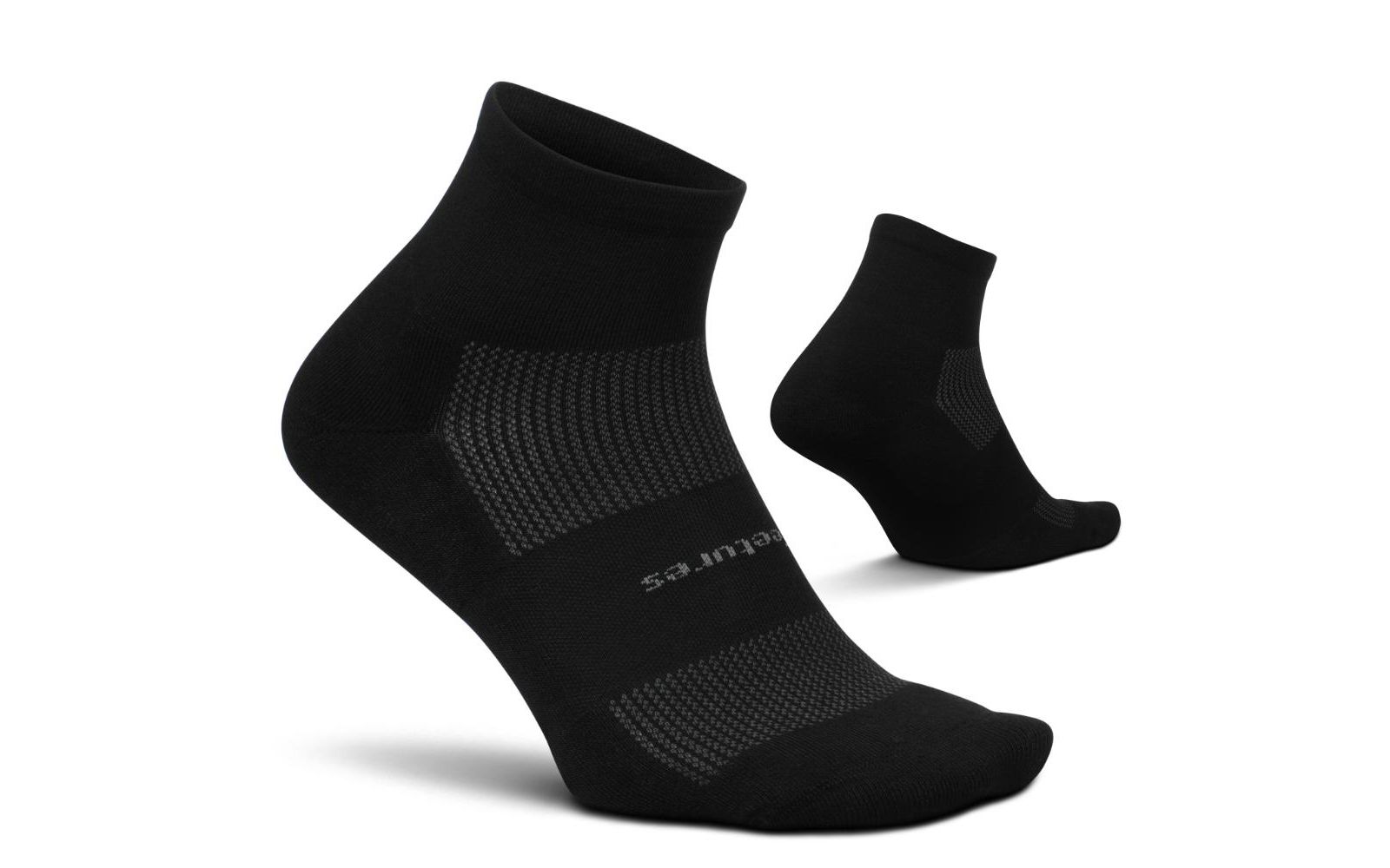 Feetures Men's Elite Ultra Light No Show Tab Ankle Socks - Sport Sock with Targeted Compression
