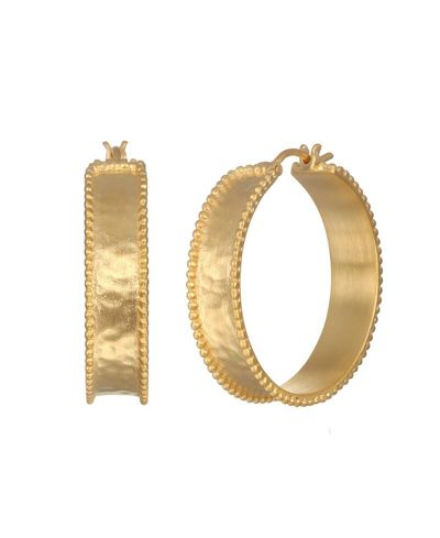 Satya Jewelry Bold Spirit Gold Hoop Earrings