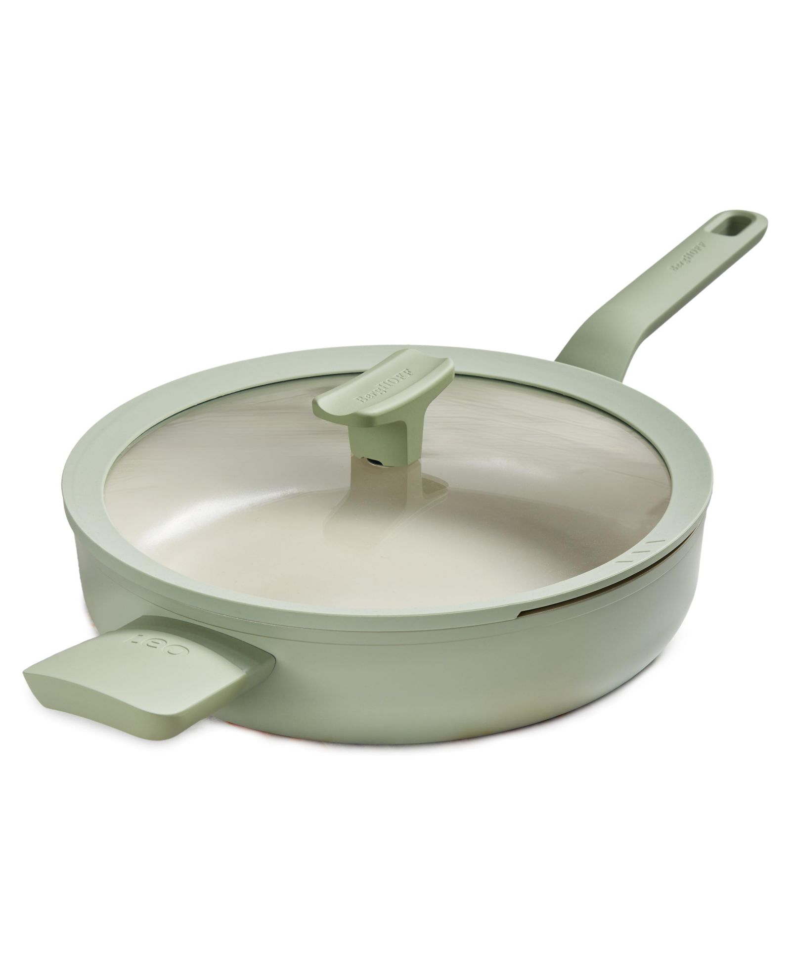 BergHOFF Balance Nonstick Ceramic Saute Pan (Long Handle) 10.25", 3.1qt. With Glass Lid