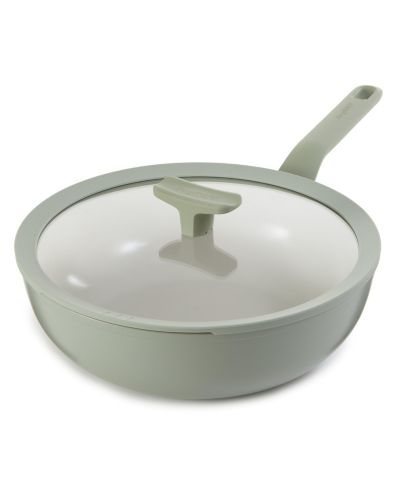 BergHOFF Balance Non-stick Ceramic Wok Pan 11", 4.4qt. With Glass Lid