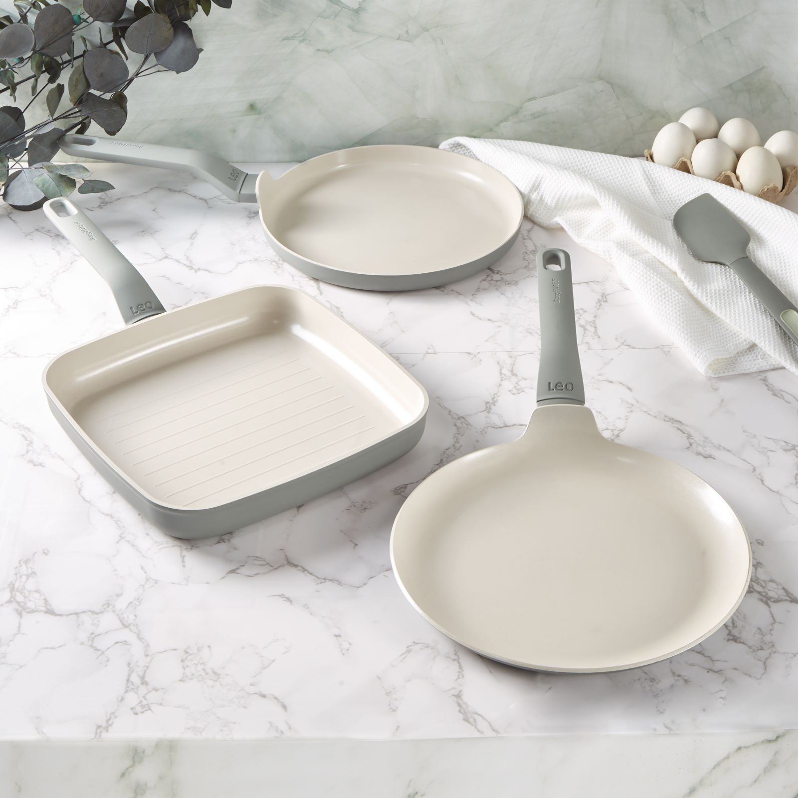 BergHOFF Balance 3Pc Non-stick Ceramic Specialty Cookware Set