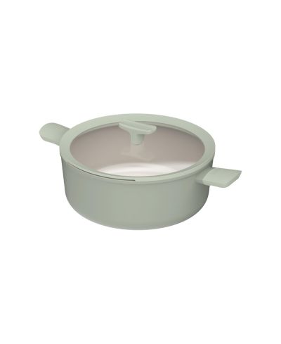 BergHOFF Recycled Aluminum 11" 6.5qt Non-stick Ceramic Stockpot with Glass Lid