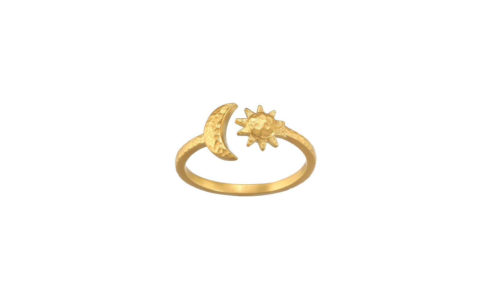 Illuminated Spirit Moon Sun Adjustable Ring