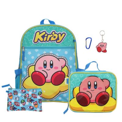 Kirby's Dream Land набор 5 предметов: рюкзак, ланчбокс, чехол, брелок и карабин