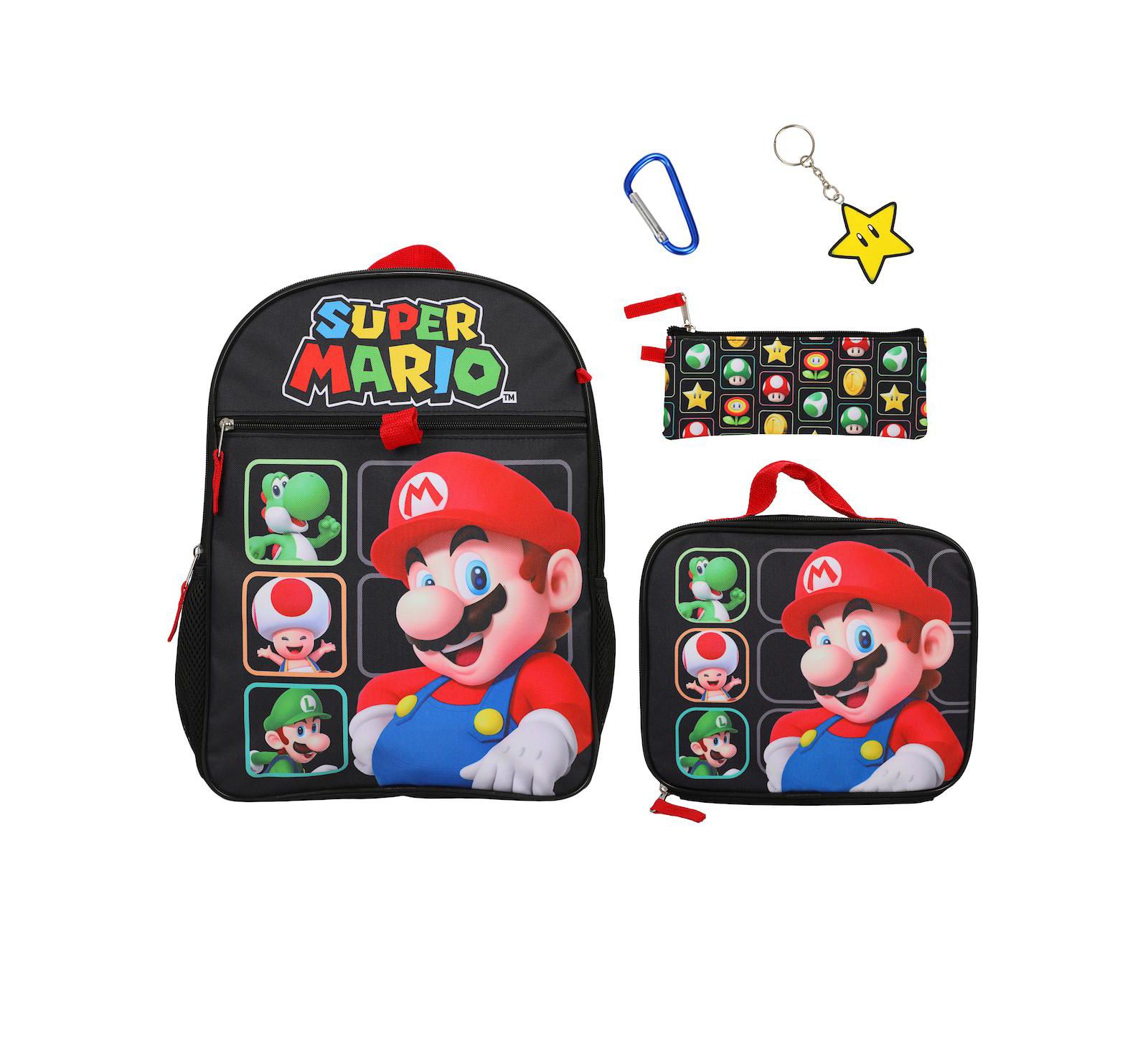 Набор рюкзаков SUPER MARIO Bros Character Grid 16 Inch 5 Piece