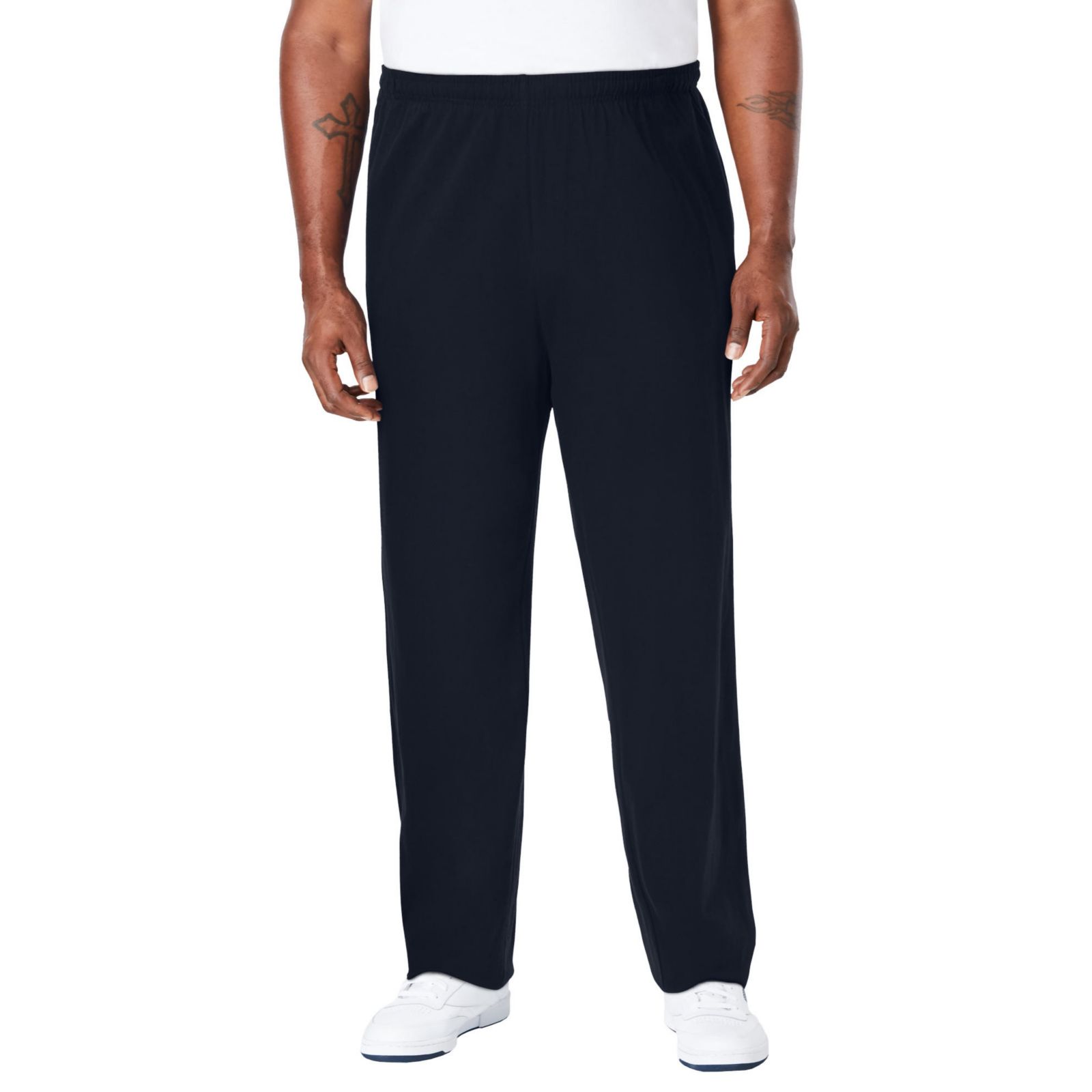 KingSize Men's Lightweight Jersey Open-Bottom Sweatpants