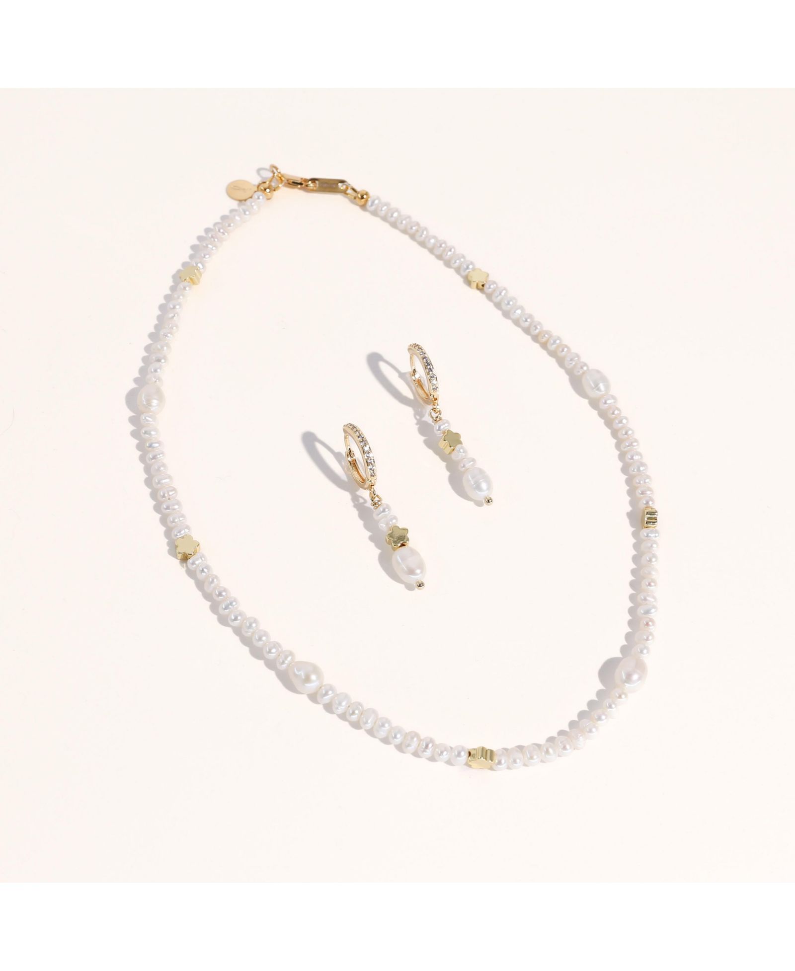 Aubrey Necklace Earrings Set - Large