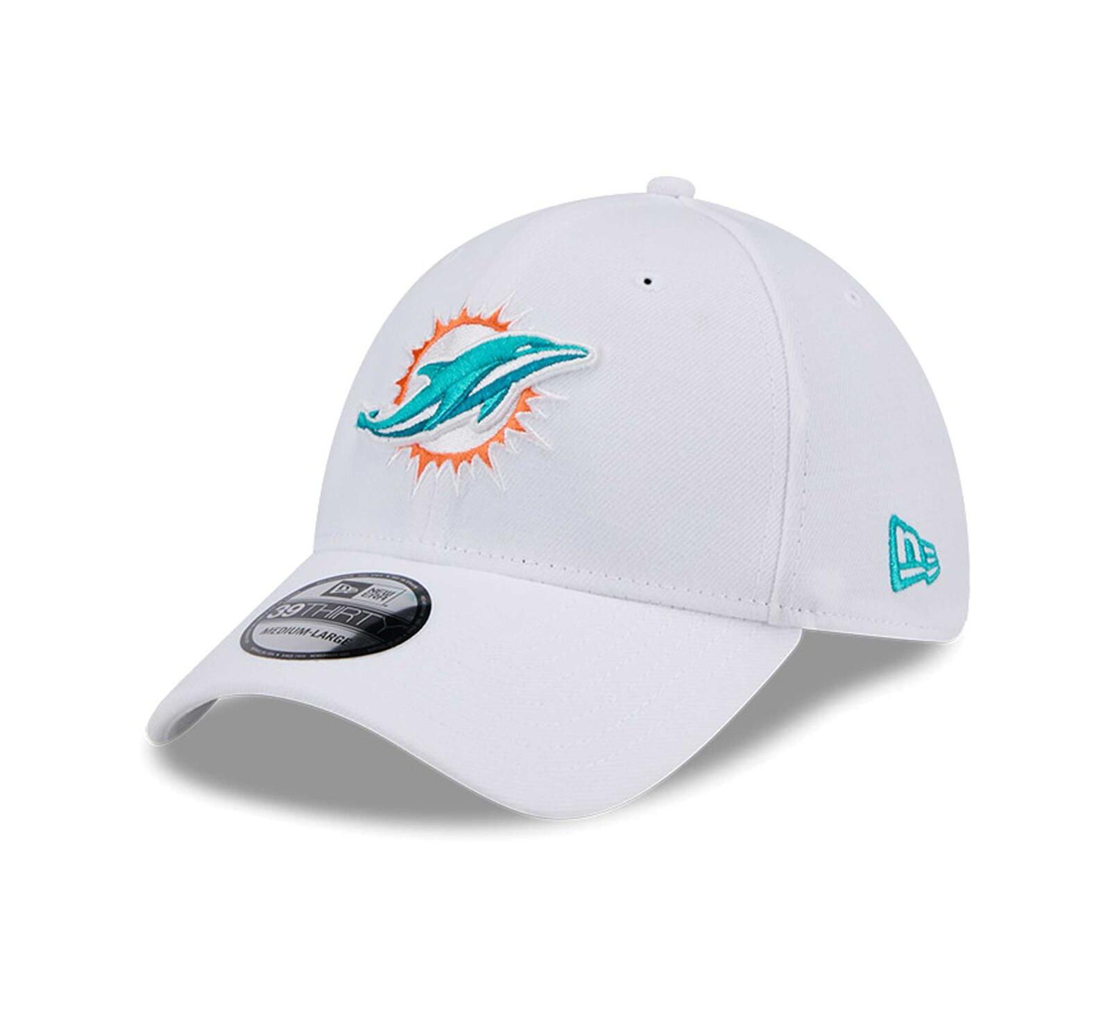 New Era мужская кепка 39THIRTY Flex Miami Dolphins, белая