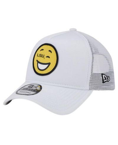 New Era Men's White LSU Tigers Wink Foam Trucker Adjustable Hat