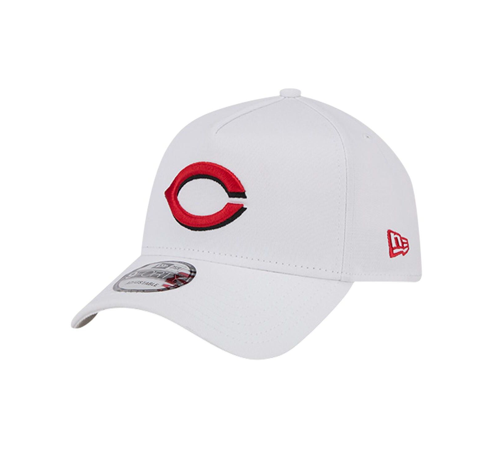 New Era Men's White Cincinnati Reds TC A-Frame 9FORTY Adjustable Hat