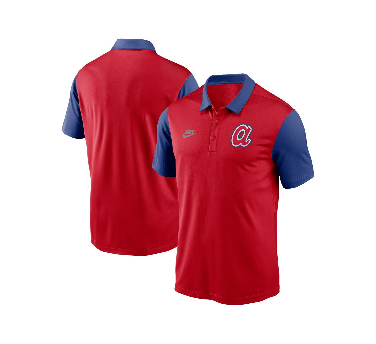 Nike Men's Red Atlanta Braves Franchise Cooperstown Collection Polo Shirt