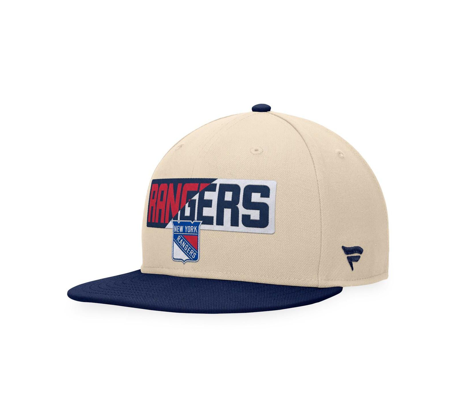 Fanatics Мужская кепка Snapback New York Rangers Goalaso, цвет Cream/Navy