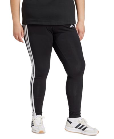 adidas Plus Size Essentials 3-Stripes Cotton Leggings