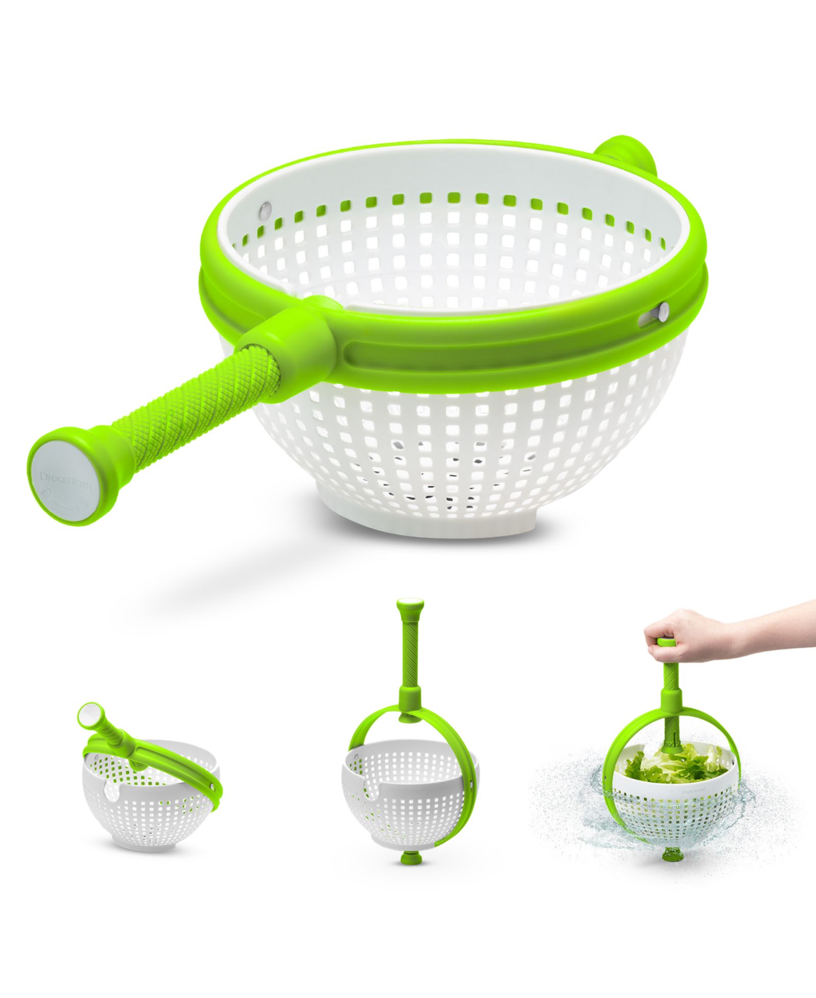 Dreamfarm Spina Vegetable and Fruit Colander and Salad Spinner