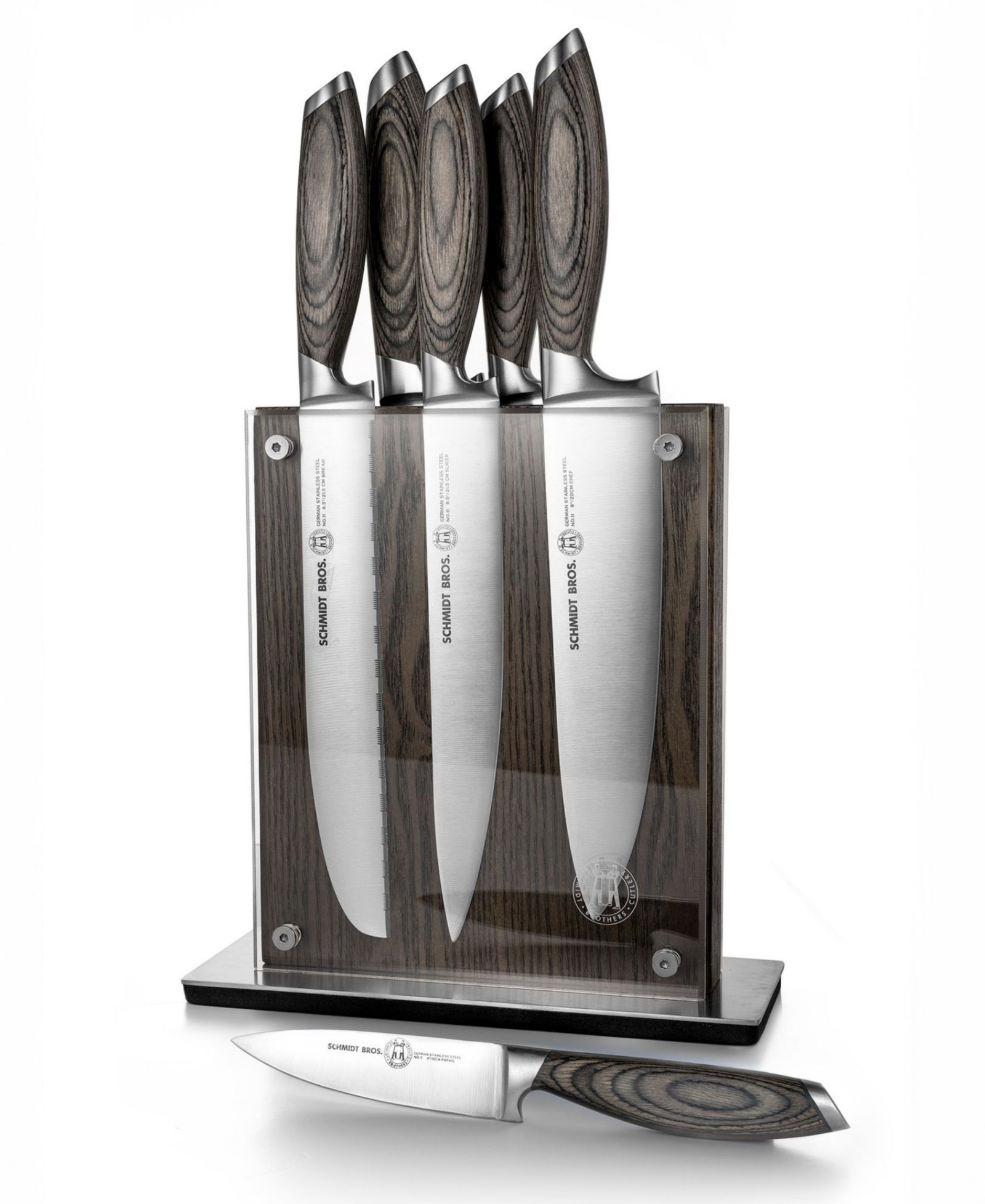 Schmidt Brothers Bonded Ash 7-Pc. Knife Block Set