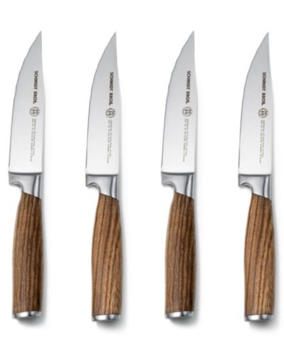 Набор ножей для стейка Schmidt Brothers, Zebra Wood, 4 шт.