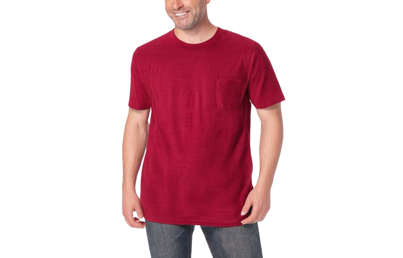 Мужская футболка KingSize Lightweight Longer-Length Crewneck Pocket
