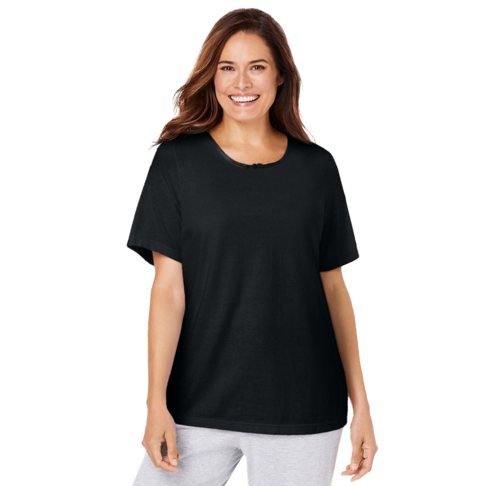 Dreams & Co. Plus Size Dreams and Co. Sleep Tee