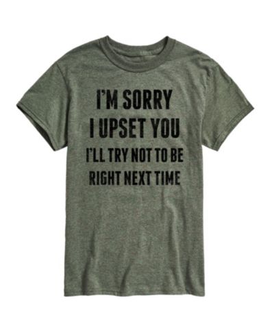Мужская футболка Hybrid Apparel Sorry I Upset You с коротким рукавом