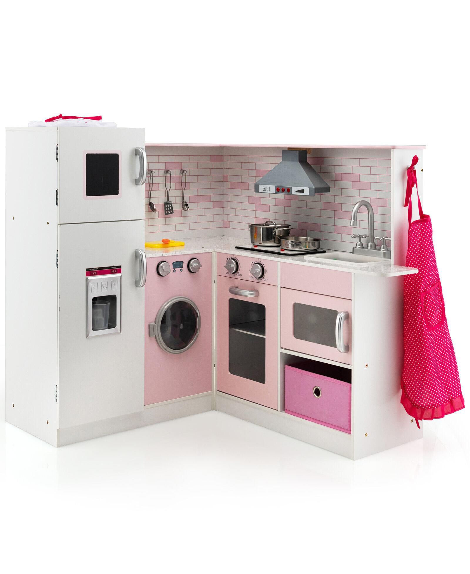 Sugift Sound and Light Corner Play Kitchen, Ages 3+