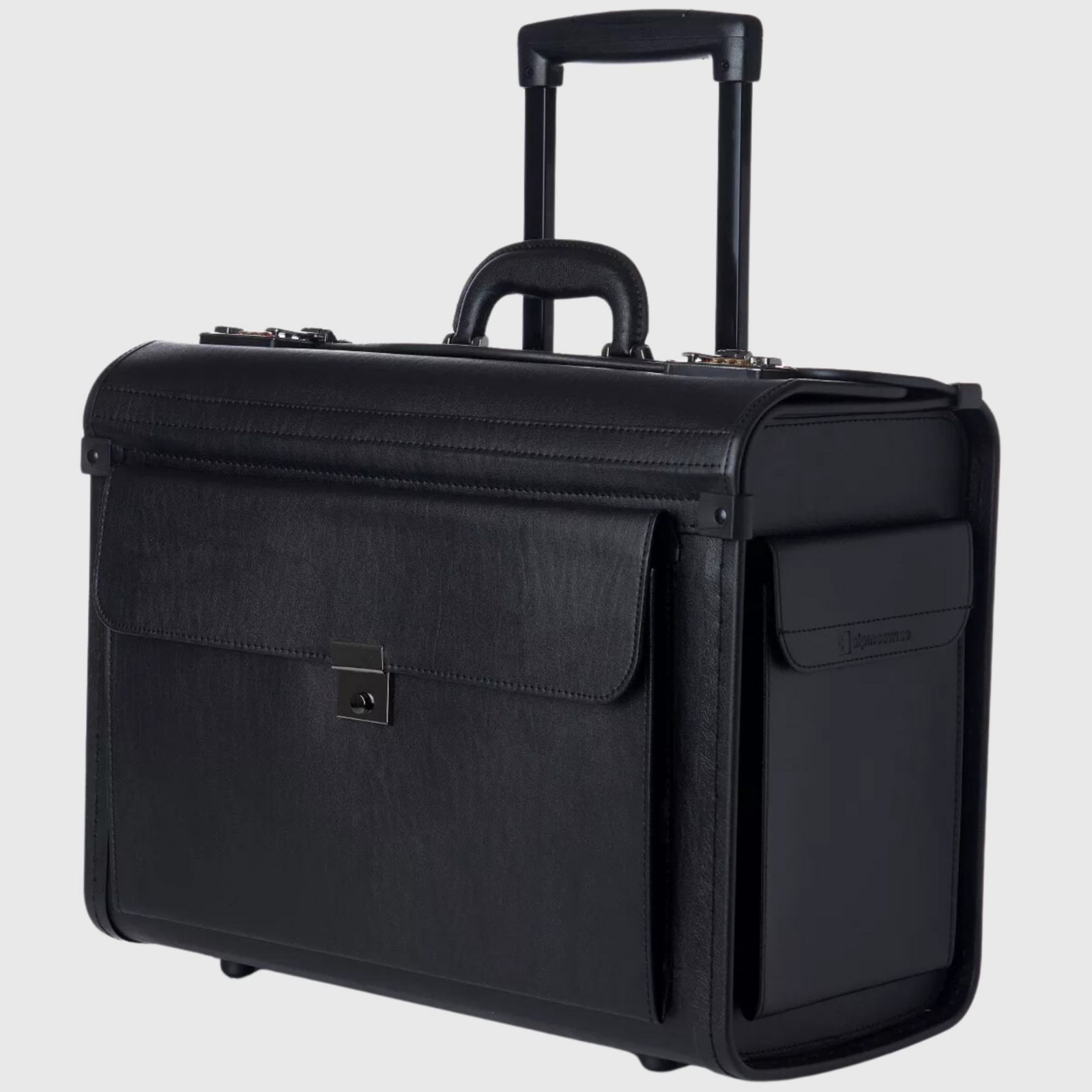 Alpine Swiss 19 Wheeled Briefcase Rolling Case Sales Sample Pilot Lawyer Attache