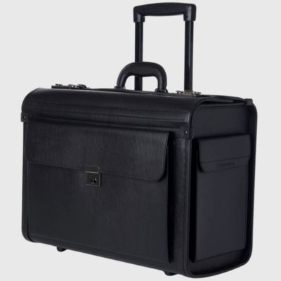 Alpine Swiss 19 Wheeled Briefcase Rolling Case Sales Sample Pilot Lawyer Attache