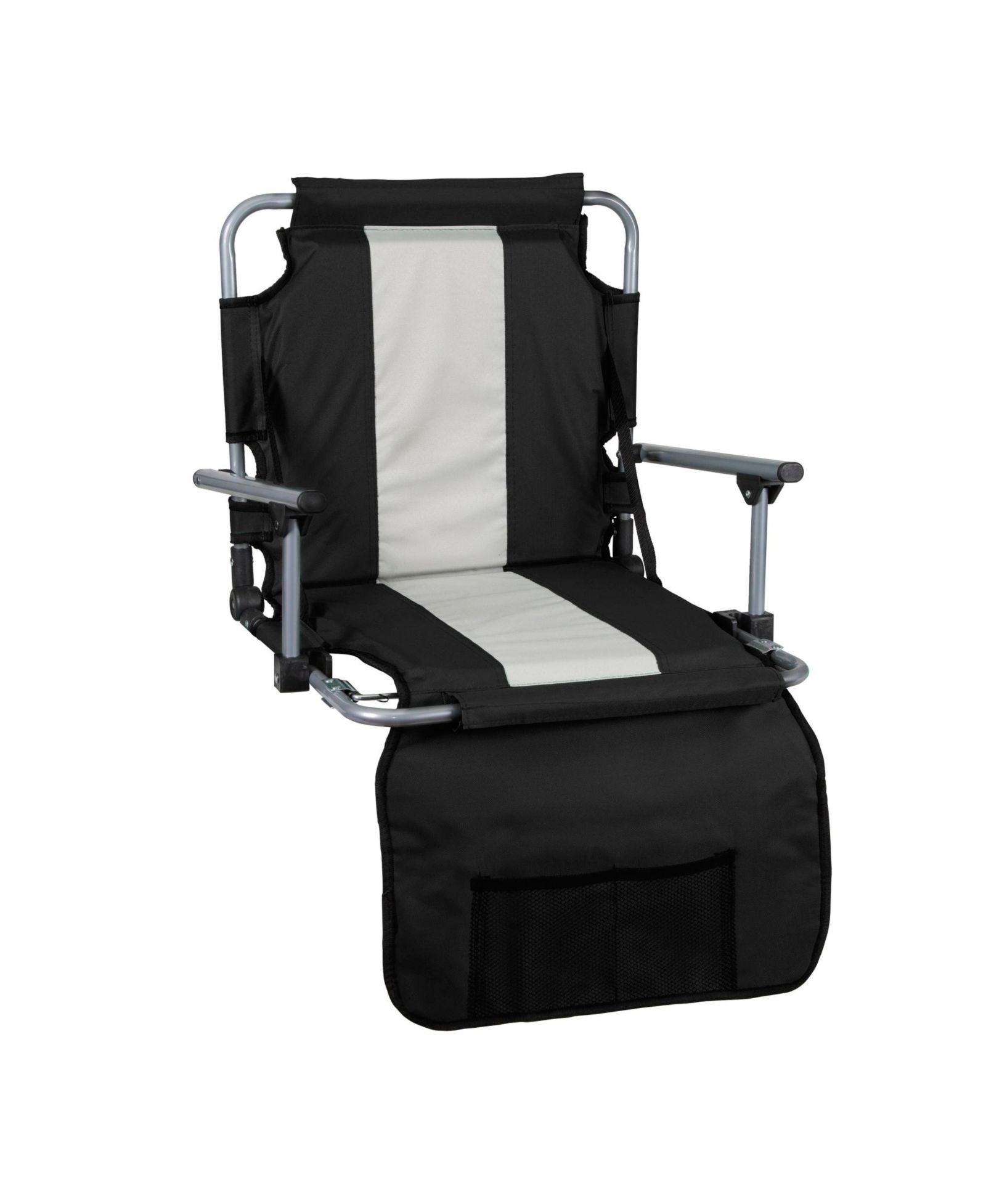 Складное сиденье для стадиона Stansport Tubular Frame с подлокотниками - Black/Tan