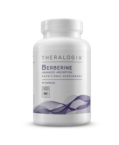 Добавка Theralogix Berberine с улучшенным усвоением, 90 дней, с Berberine Phytosome для поддержки метаболизма, NSF Certified