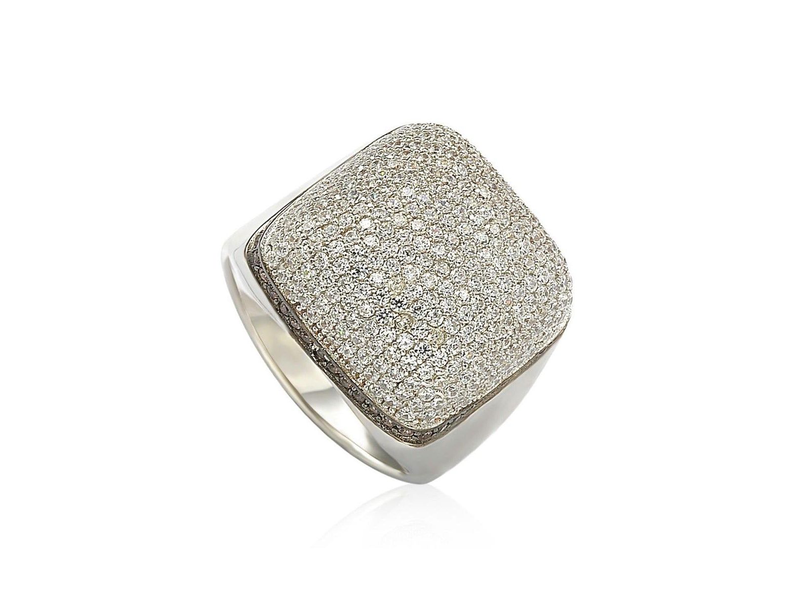 Suzy Levian New York Cubic Zirconia Pave Dome Ring