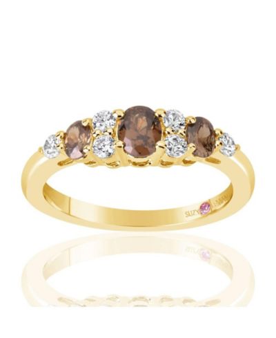 Suzy Levian New York Cubic Zirconia Anniversary Band Ring