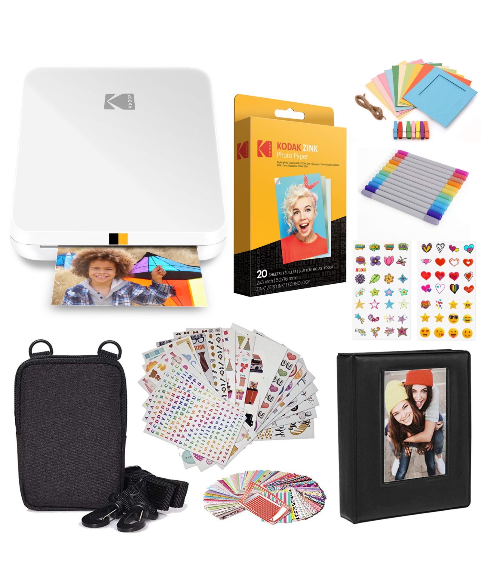 Принтер Kodak Step Slim Mobile Instant Photo Printer 2x3" Starter Bundle