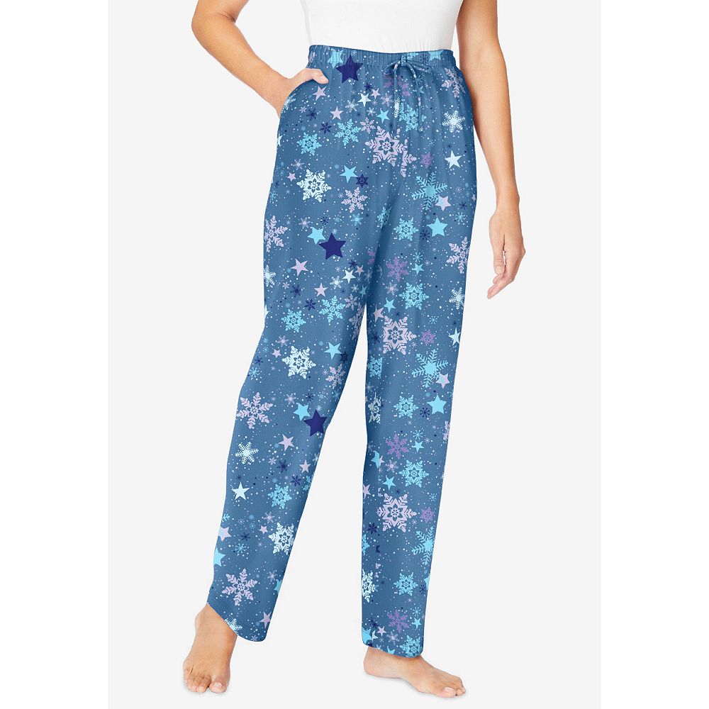 Брюки для сна Dreams & Co. Plus Size Dreams and Co. Knit