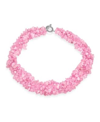 Bling Jewelry Color Chips Blue Turquoise Cluster Multi Strand Statement Collar Necklace