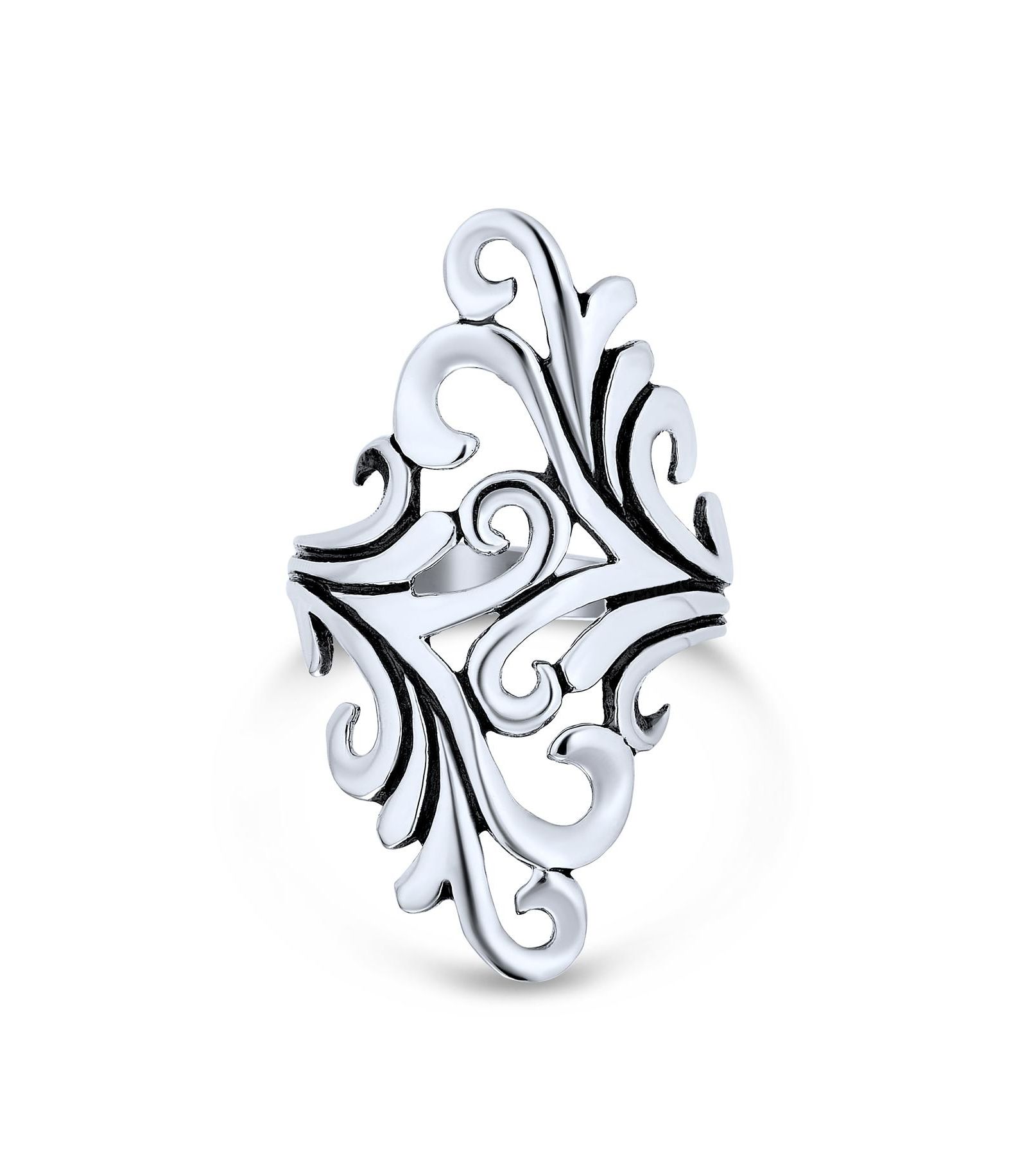 Bling Jewelry Full Finger Statement Ring Sterling Silver
