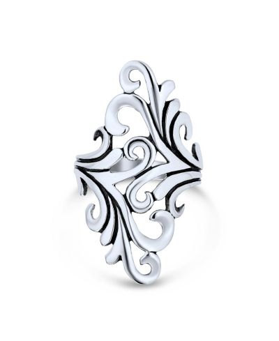 Bling Jewelry Full Finger Statement Ring Sterling Silver