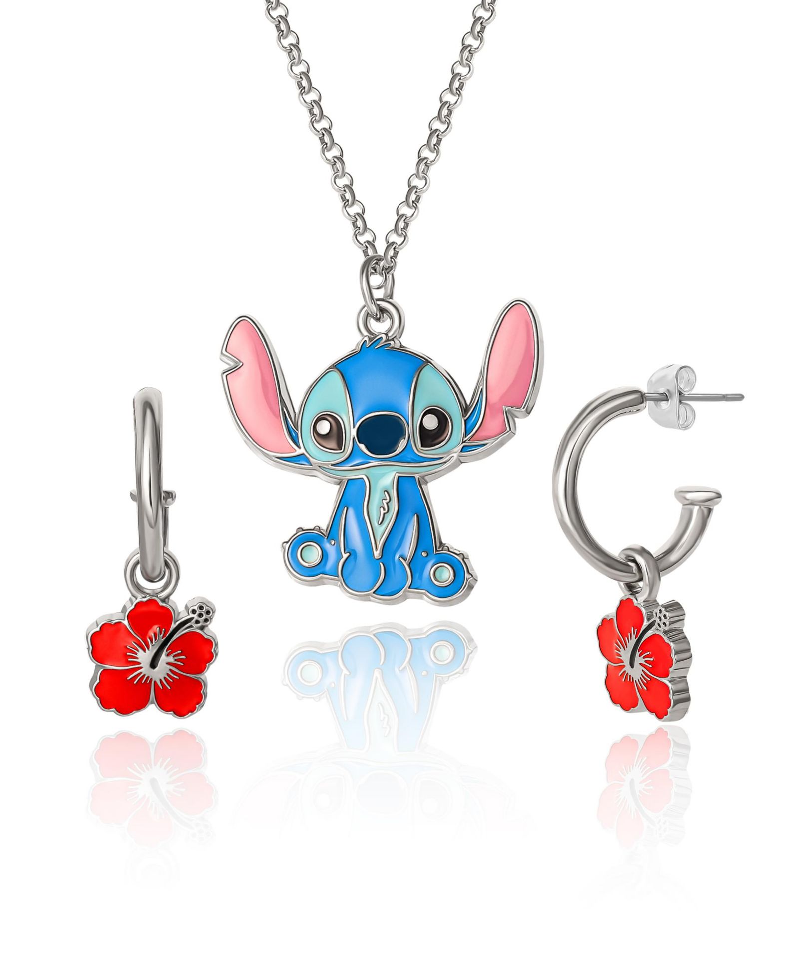 Набор украшений Disney Lilo and Stitch Fashion Stitch Necklace & Flower Earrings